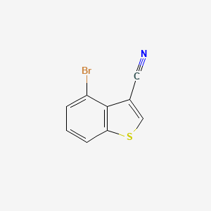 molecular formula C9H4BrNS B13674834 4-Bromobenzo[b]thiophene-3-carbonitrile 