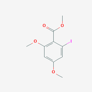 molecular formula C10H11IO4 B13674852 Methyl 2-iodo-4,6-dimethoxybenzoate 
