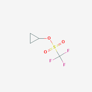 molecular formula C4H5F3O3S B1367486 Cyclopropyl trifluoromethanesulfonate CAS No. 25354-42-1