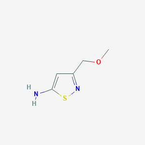 molecular formula C5H8N2OS B13674862 3-(Methoxymethyl)isothiazol-5-amine 