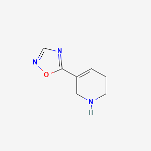 molecular formula C7H9N3O B13674866 5-(1,2,5,6-Tetrahydropyridin-3-yl)-1,2,4-oxadiazole 