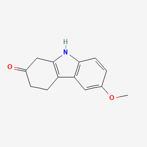 molecular formula C13H13NO2 B1367487 6-Methoxy-3,4-dihydro-1H-carbazol-2(9H)-one CAS No. 25473-71-6