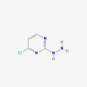 molecular formula C4H5ClN4 B13674877 4-Chloro-2-hydrazinylpyrimidine 