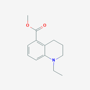 molecular formula C13H17NO2 B13674885 Methyl 1-ethyl-1,2,3,4-tetrahydroquinoline-5-carboxylate 