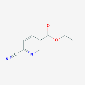 molecular formula C9H8N2O2 B1367489 烟酸乙酯-6-氰基 CAS No. 76196-79-7