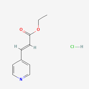 molecular formula C10H12ClNO2 B13674896 Ethyl 3-(pyridin-4-yl)acrylate hydrochloride 