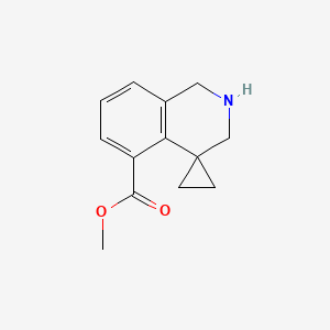 molecular formula C13H15NO2 B13674927 Methyl 2',3'-dihydro-1'H-spiro[cyclopropane-1,4'-isoquinoline]-5'-carboxylate 