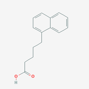 molecular formula C15H16O2 B13674942 1-Naphthalenepentanoic acid 