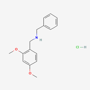 molecular formula C16H20ClNO2 B1367496 N-Benzyl-1-(2,4-dimethoxyphenyl)methanamine hydrochloride CAS No. 83304-59-0