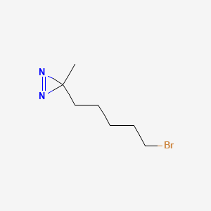 molecular formula C7H13BrN2 B13674974 3-(5-Bromopentyl)-3-methyl-3H-diazirine 