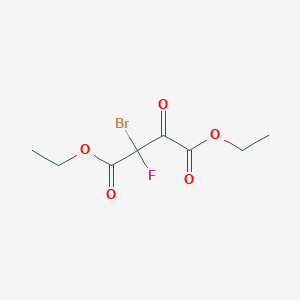 molecular formula C8H10BrFO5 B13674993 Diethyl 2-bromo-2-fluoro-3-oxobutanedioate CAS No. 2707-82-6