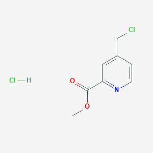 molecular formula C8H9Cl2NO2 B13675001 Methyl 4-(chloromethyl)picolinate hydrochloride 