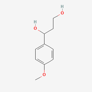 molecular formula C10H14O3 B13675017 1,3-Propanediol, 1-(4-methoxyphenyl)- CAS No. 70760-15-5