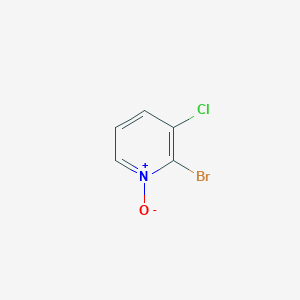 molecular formula C5H3BrClNO B13675020 2-Bromo-3-chloropyridine 1-oxide 
