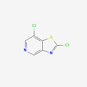 molecular formula C6H2Cl2N2S B13675036 2,7-Dichlorothiazolo[4,5-c]pyridine 
