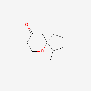 molecular formula C10H16O2 B13675053 1-Methyl-6-oxaspiro[4.5]decan-9-one 