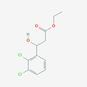 molecular formula C11H12Cl2O3 B13675108 Ethyl 3-(2,3-dichlorophenyl)-3-hydroxypropanoate 