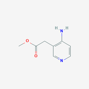 molecular formula C8H10N2O2 B13675110 Methyl 2-(4-aminopyridin-3-yl)acetate 
