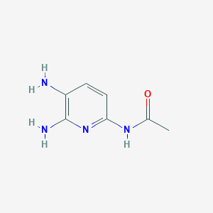 molecular formula C7H10N4O B13675184 N-(5,6-Diamino-2-pyridyl)acetamide 