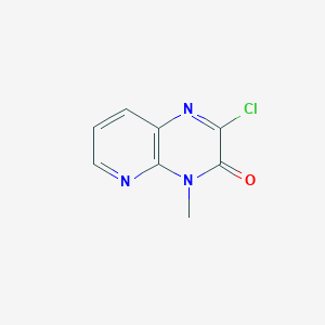 molecular formula C8H6ClN3O B1367519 2-chloro-4-methylpyrido[2,3-b]pyrazin-3(4H)-one CAS No. 80708-26-5