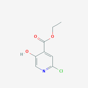 molecular formula C8H8ClNO3 B13675251 Ethyl 2-chloro-5-hydroxyisonicotinate 