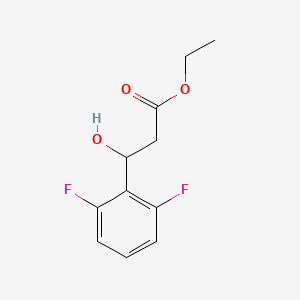 molecular formula C11H12F2O3 B13675310 Ethyl 3-(2,6-difluorophenyl)-3-hydroxypropanoate 