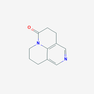 molecular formula C11H12N2O B13675312 4,5,9,10-Tetrahydropyrido[3,2,1-ij][1,6]naphthyridin-6(8H)-one 