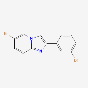 molecular formula C13H8Br2N2 B13675406 6-Bromo-2-(3-bromophenyl)imidazo[1,2-a]pyridine 