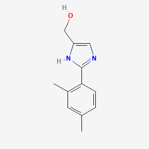 molecular formula C12H14N2O B13675500 2-(2,4-Dimethylphenyl)imidazole-5-methanol 