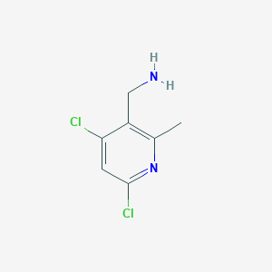 molecular formula C7H8Cl2N2 B13675507 (4,6-Dichloro-2-methylpyridin-3-yl)methanamine 