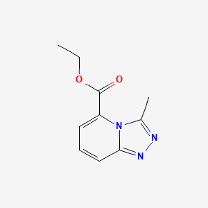 molecular formula C10H11N3O2 B13675512 Ethyl 3-Methyl-[1,2,4]triazolo[4,3-a]pyridine-5-carboxylate 