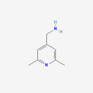 molecular formula C8H12N2 B1367554 (2,6-Dimethylpyridin-4-YL)methanamine CAS No. 324571-98-4