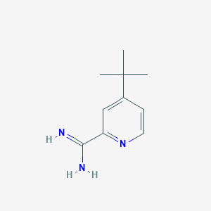 molecular formula C10H15N3 B13675586 4-(tert-Butyl)picolinimidamide 
