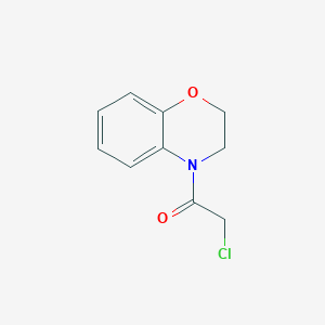 molecular formula C10H10ClNO2 B1367560 4-(氯乙酰)-3,4-二氢-2H-1,4-苯并噁嗪 CAS No. 22178-82-1
