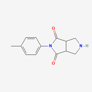 molecular formula C13H14N2O2 B1367563 2-(p-tolyl)tetrahydropyrrolo[3,4-c]pyrrole-1,3(2H,3aH)-dione 