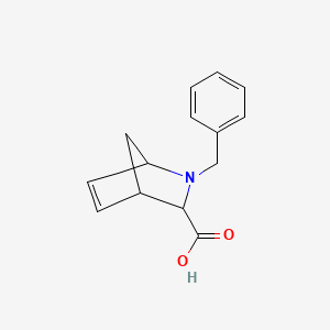 molecular formula C14H15NO2 B1367564 2-Benzyl-2-azabicyclo[2.2.1]hept-5-ene-3-carboxylic acid 