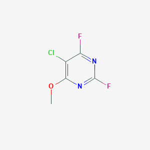 molecular formula C5H3ClF2N2O B1367567 5-Chloro-2,4-difluoro-6-methoxypyrimidine CAS No. 27265-89-0