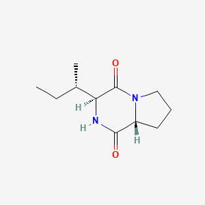 (3S,8AR)-3-[(1S)-1-methylpropyl]hexahydropyrrolo[1,2-a]pyrazine-1,4-dione