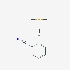 molecular formula C12H13NSi B1367576 2-[(Trimethylsilyl)ethynyl]benzonitrile CAS No. 97308-62-8