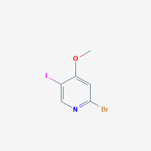 molecular formula C6H5BrINO B13675794 2-Bromo-5-iodo-4-methoxypyridine 