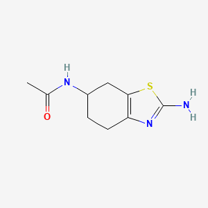 molecular formula C9H13N3OS B1367580 N-(2-Amino-4,5,6,7-tetrahydro-1,3-benzothiazol-6-yl)acetamide CAS No. 104617-51-8
