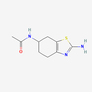 molecular formula C9H13N3OS B1367580 N-(2-氨基-4,5,6,7-四氢-1,3-苯并噻唑-6-基)乙酰胺 CAS No. 104617-51-8
