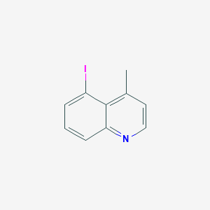 molecular formula C10H8IN B13675879 5-Iodo-4-methylquinoline 
