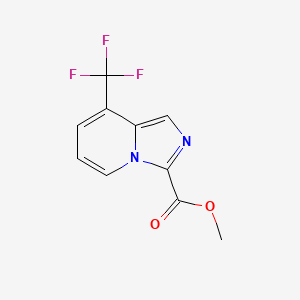 molecular formula C10H7F3N2O2 B13675914 Methyl 8-(Trifluoromethyl)imidazo[1,5-a]pyridine-3-carboxylate 