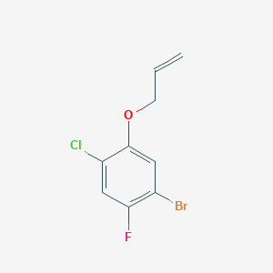 molecular formula C9H7BrClFO B13675963 1-Allyloxy-5-bromo-2-chloro-4-fluorobenzene 