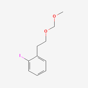 molecular formula C10H13IO2 B13676091 1-Iodo-2-[2-(methoxymethoxy)ethyl]benzene 
