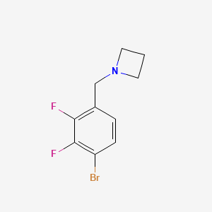 molecular formula C10H10BrF2N B13676130 1-(4-Bromo-2,3-difluorobenzyl)azetidine 
