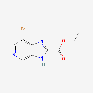molecular formula C9H8BrN3O2 B13676156 Ethyl 7-Bromo-1H-imidazo[4,5-c]pyridine-2-carboxylate 