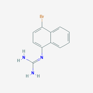 molecular formula C11H10BrN3 B13676168 1-(4-Bromo-1-naphthyl)guanidine 