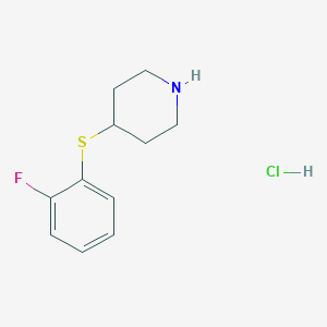 4-((2-Fluorophenyl)thio)piperidine hydrochloride